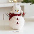 thumbnail image 2 of Christmas Plush Snowman Doll Tabletop Decorations for Home Kitchen Xmas Holiday Party Decor, 2 of 5