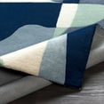 thumbnail image 6 of BoutiqueRugs Crawfordsville Contemporary Area Rug - Medium Gray, Navy, Denim - 6' x 9', 6 of 15