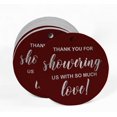 thumbnail image 2 of Inkdotpot Silver Foil Paper Hang Tags Thank You Baby/ Bridal Shower Favor Tags 50 Pieces, 2 of 7