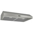thumbnail image 2 of Broan 30-In. Glacier Series Under-Cabinet Range Hood with Heat Sentry, Stainless Steel, BCDJ130SS, 2 of 2