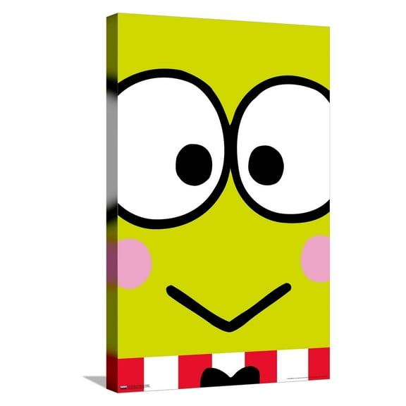 Hello Kitty and Friends: 21 Over The Top - Keroppi Canvas Wall Poster, 14.725" x 22.375"