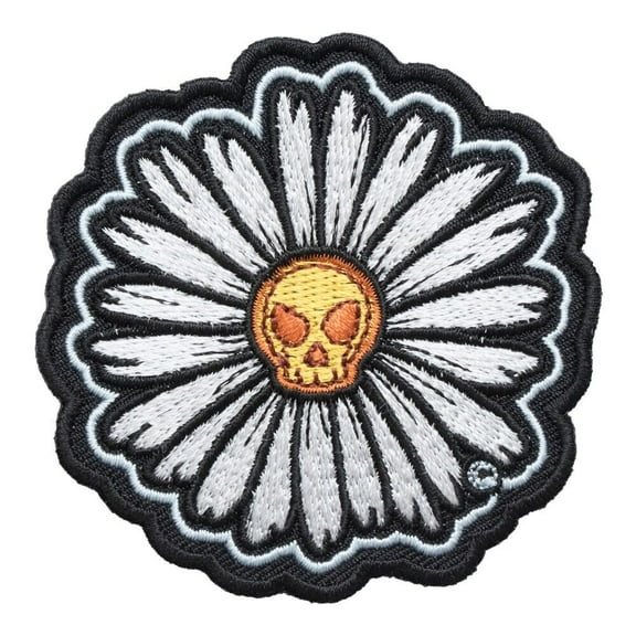 Skulled White Daisy Patch, Ladies Flower Patches