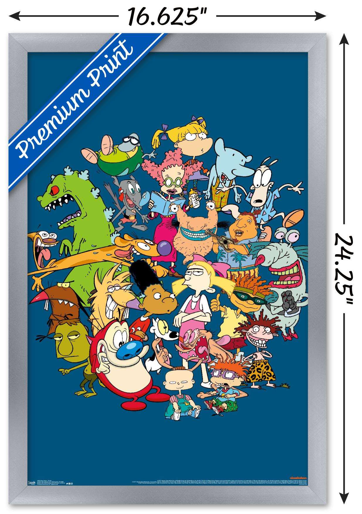 Nickelodeon Group Wall Poster, 14.725" x 22.375", Framed