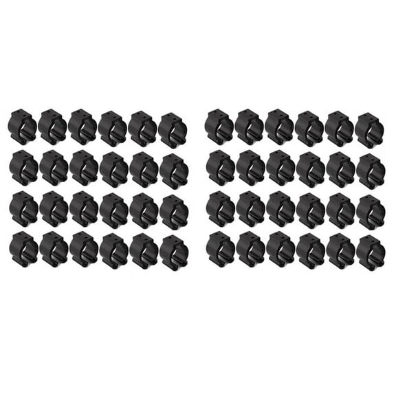40Pc Fishing Rod Holder Stand Pole Storage Rack Tip Clamp Clips Pool Cue Exhibition Clip Tool 17mm