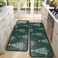 thumbnail image 4 of Kitchen Rugs Sets Of 2,Dark Green Christmas Tree Pattern Anti Fatigue Kitchen Mat Rugs Non Slip Washable,Decorative Kitchen Floor Mats for Kitchen,Sink,Laundry,17"x47"+17"x47", 4 of 5