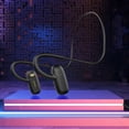 thumbnail image 1 of Ganfancp Impermeables Resistentes Al Sudor Gran Capacidad Auriculares Bluetooth Inalámbricos de Conducción Ósea para Correr Ejercicio para Dormir con Memoria Incorporada Ofertas Flash 1X Auriculares, 1 of 7