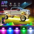 thumbnail image 2 of Luces LED tipo roca Honalia 8 cápsulas RGB para camiones con control mediante APP, 2 of 6