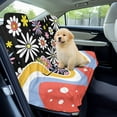 thumbnail image 2 of Xixirimido Vibrant Hippie Daisy Swirl Car Seat Covers for Backseat, Rear Bench Seat Cover Towel Saddle Blanket Seat Protector Universal Auto Accessories for Trucks Van SUV, 2 of 7