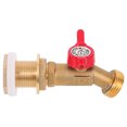 thumbnail image 2 of Brass Rain Barrel Spigot Kit for Home Use Golden Leakproof Design Durable Water Faucet 1/2 Inch, 2 of 8