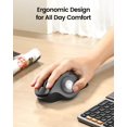 thumbnail image 3 of Ratón Trackball inalámbrico ProtoArc EM01NL Bluetooth Plateado, 3 of 7