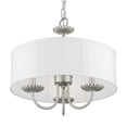 thumbnail image 6 of 42983-91 Livex Lighting Brookdale - 3 Light Pendant In Transitional Style-15 Inches Tall and 16 Inches Wide-Brushed Nickel Finish    -Traditional, 6 of 10