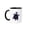 Black/White, variant on 3drose, Funny Artistic Purple Turtle with Stars and Moons on His Shell, 11oz Mug