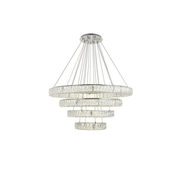 Monroe Integrated LED chip light Chrome Chandelier Clear Royal Cut Crystal