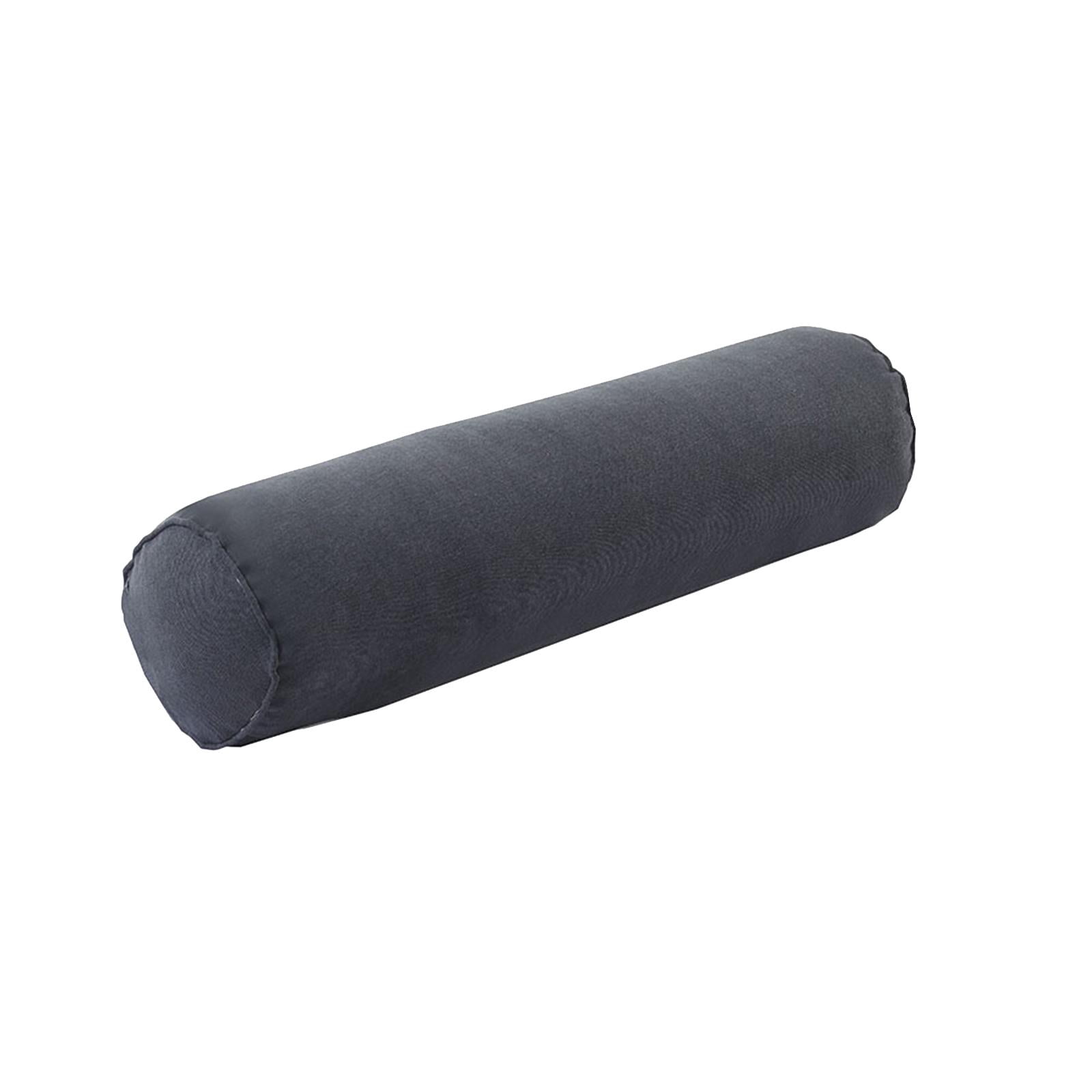 EHJRE Cervical Neck Roll Pillow Made of Hollow Cotton, Comfortable, Soft, Neck Pillow, Round Neck Roll Pillow for Abdomen, Ankles, Spine, Car, Knees Blackish green