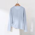 thumbnail image 3 of Women's Cardigans Lightweight Button down Knitted Sweater Coat Long Sleeve Casual Loose Outerwear New Sky Blue 3XL, 3 of 7