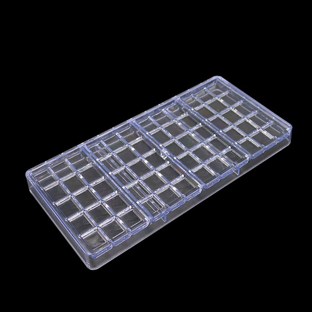 Molde de chocolate Molde de plástico transparente para decoración de postres para hornear dulces de galletas de magdalenas, 15 sidaley HA003626-15