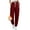 Wine, variant on LEBONYARD Women's Wide Leg Trousers,Womens Trousers High Waisted,Women Sweatpants Baggy Loose Mid Rise Fleece Workout Active Long Jogger Sweat Pants with Pockets Gray S