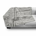 thumbnail image 3 of Rustic Soft Flannel Fleece Throw Blanket, Vintage Old Wood Surface with Horizontal Cracks Natural Oak Tree Image, Cozy Plush for Indoor and Outdoor Use, 50" x 70", Coconut Grey, by Ambesonne, 3 of 6