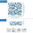 thumbnail image 4 of DEWOO 10 Sheet Thicker Mosaic Peel and Stick Backsplash Tile Removable Self Adhesive Wall Tiles for Bathroom Kitchen Counter (12"×12",Blue), 4 of 13