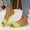 Yellow, variant on BLTIBY Women's Sandals Transparent Flat Sandal Dressy Summer Open Toe Beach Jelly Candy Beach Slippers Fashion Comfortable Shoes Clear 37