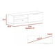 thumbnail image 3 of Mueble Rack De Tv Pantalla 55puLG Roatan Blanco Excelsior, 3 of 5