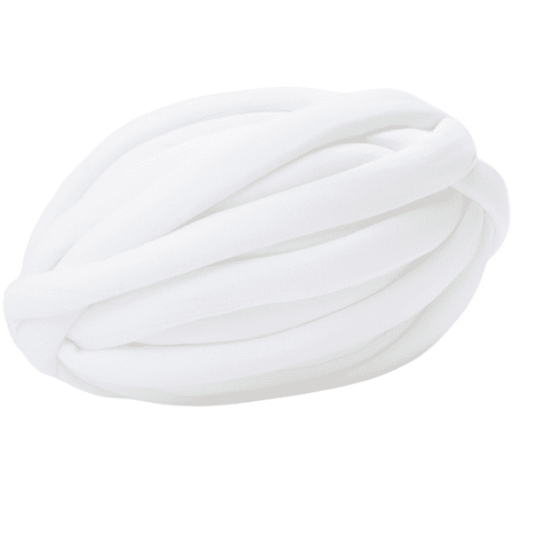 Hilo de lana grueso, hilo de lana súper voluminoso, hilo para tejer a mano, hilo para tejer con los brazos blanco