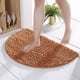 thumbnail image 4 of Alfombra de baño semicircular Antideslizante Alfombra de baño Suave y cómoda Peluda Duradera Alfombra de baño gruesa Lavable a máquina Reutilizable, 4 of 8