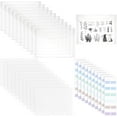 thumbnail image 2 of 20pcs Clear Stamps Storage Bags with Panels 7x5 inch Die Storage Bag Clear Scrapbooking Storage Envelopes Cutting Die Stencil Organizer Holder Stamp Storage Pocket for DIY Scrapbooking, 2 of 5