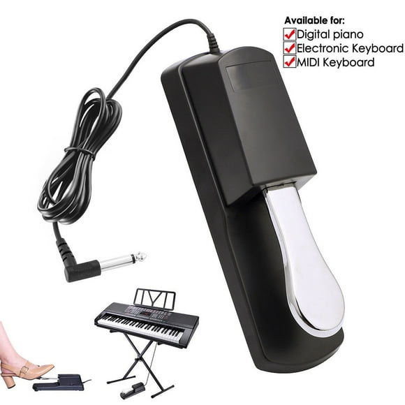 Universal Keyboards Sustain Foot Pedal for Electronic Keyboards Digital Piano(Black)
