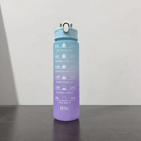 

GOVP 900Ml Water Bottle With Straw Girls Large Portable Travel Bottles