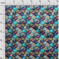 thumbnail image 3 of oneOone Tissu Popeline de Coton Bleu Rétro Bouteille Soda Cap Matériel de Robe Tissu Imprimé Tissu au Mètre 42 Pouces de Large-We, 3 of 5