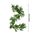 thumbnail image 3 of CVSOPHIA 6.56ft Artificial Christmas Garland Realistic Green Cypress Pine Needles Garland, Greenery Garland Faux Greenery Decoration for Xmas Porch Indoor Outdoor Mantel Wedding Holiday Decor, 3 of 7