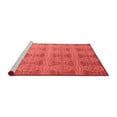 thumbnail image 2 of Ahgly Company Machine Washable Indoor Round Oriental Red Modern Area Rugs, 8' Round, 2 of 4