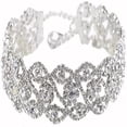 thumbnail image 1 of CHOK Collier Ras-du-Cou en Strass Bijoux Collier Ajustable Colliers Ras-du-Cou Argent pour Femmes et Filles, 1 of 7