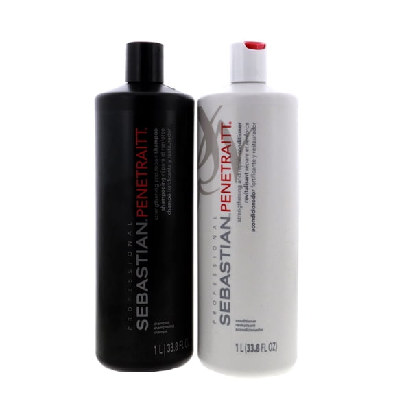 Sebastian Penetraitt Strengthening and Repair Shampoo and Conditioner 1 Liter 2 x 33.8oz DUO
