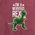 thumbnail image 3 of Toy Story - I'm a Nervous Rex - Women's Short Sleeve Graphic T-Shirt, 3 of 5