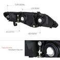thumbnail image 4 of Debrroce Smoke Tinted Headlight Amber Corner Signal Reflector Driver Passenger Side Re-Use 9005 / 9006 Bulbs-Bulb Shape Code Factory Chrome for Honda for Civic 2006-2011, 4 of 8
