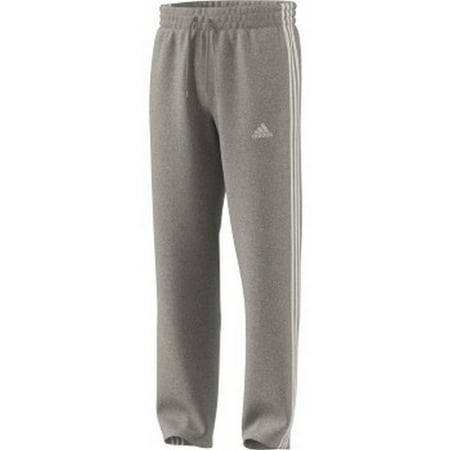 Adidas Men's Essential 3-Stripe Open Hem Fleece Pants