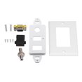 thumbnail image 2 of Composite Video Panel, Audio Video Wall Socket Wear Resistant Durable with VGA Connector Flat Head Screws for Digital Router for Electrician, 2 of 7