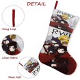thumbnail image 5 of RWBY Tema: Calcetines de Navidad, fino lino blanco para colgar en escaleras y chimenea, decoración navideña para el hogar, regalo de Navidad. 54cm × 38cm, 5 of 5