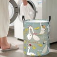 thumbnail image 6 of Uemuo Cute Farm Birds Pattern Circular Laundry Hamper Basket with handles,Collapsible laundry basket,Large capacity laundry hamper,Laundry Organizer-, 6 of 8