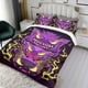 thumbnail image 3 of Gengar Conjunto de sábanas temático, trío de piezas, cómodo y amigable con la piel, diseño único, regalo de decoración para el hogar para familiares, amigos y fans,173cm *218cm, 3 of 6