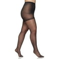 thumbnail image 2 of Berkshire Femmes Plus-Size Queen Soyeux Pure Contrôle Haut Collant 4489, Noir, 7X, 2 of 3