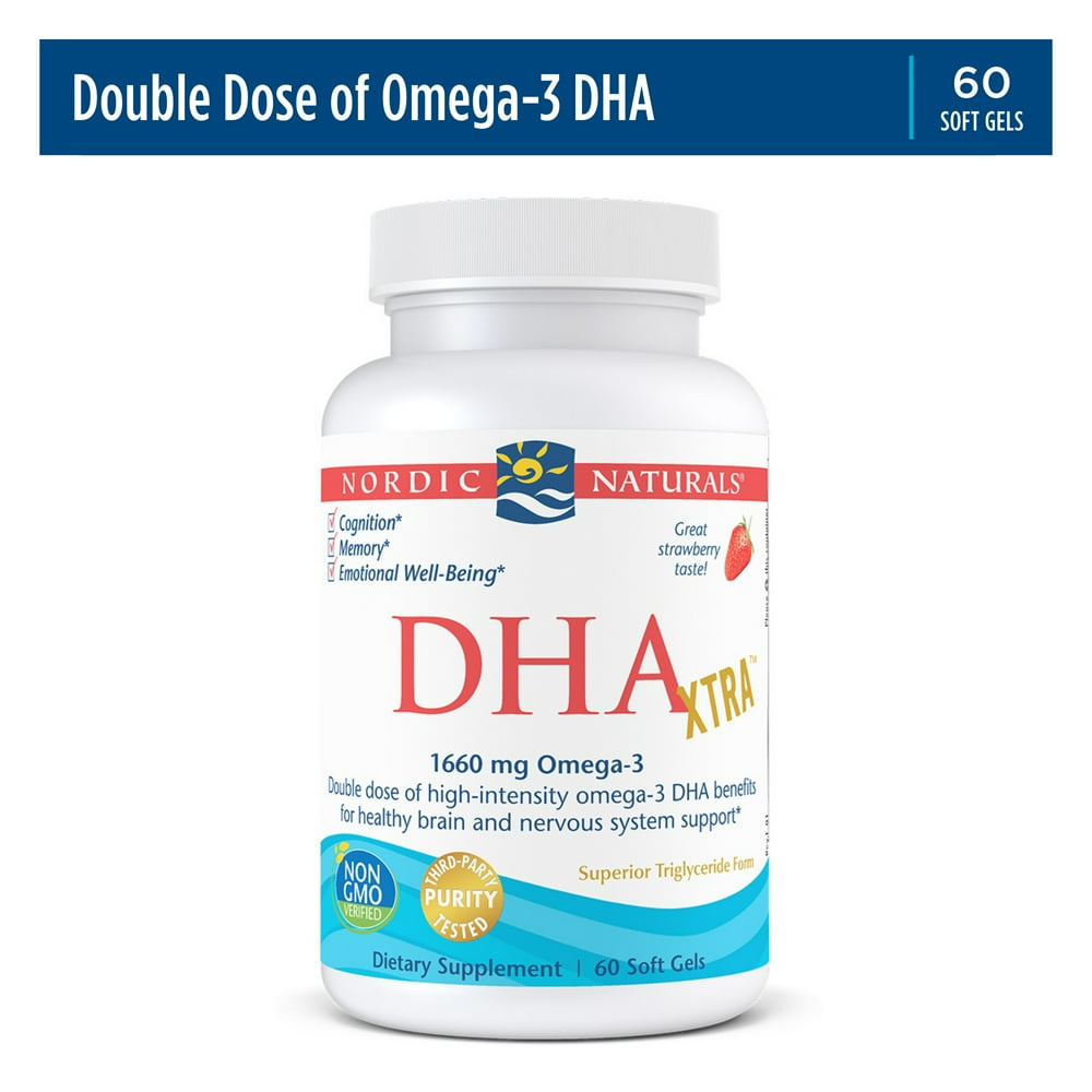 Nordic Naturals DHA Xtra Omega3 Softgels, 1660 Mg