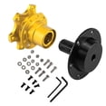 thumbnail image 2 of Akozon Universal Car Steering Wheel Hub Adapter with Quick Release Racing Feature and Snap Off  Kit, Finished in Gold, 2 of 8