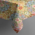 thumbnail image 5 of Pioneer Flower Floral Print Pattern Square Tablecloth, Waterproof Wipeable Spillproof Washable Table Cover for Home Kitchen Party and Daily Decor 42"x42", 5 of 6