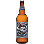 Angle View: Natural Ice Beer, 22 fl. oz. Bottle