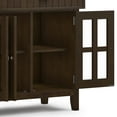 thumbnail image 6 of Simpli Home Acadian 60 inch Wide Solid Wood Transitional Large Sideboard Buffet in Brunette Brown, 6 of 14