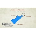 thumbnail image 3 of Number 1 Soft Keychains (Blank - Transparent Blue, • 10 keychains), 3 of 5