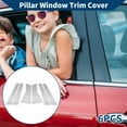 thumbnail image 2 of Moldura de ventana del pilar de la puerta Unique Bargains para Acura MDX 2007-2013, pegatina antiarañazos para postes de puerta exterior, 6 piezas tono plateado, 2 of 7